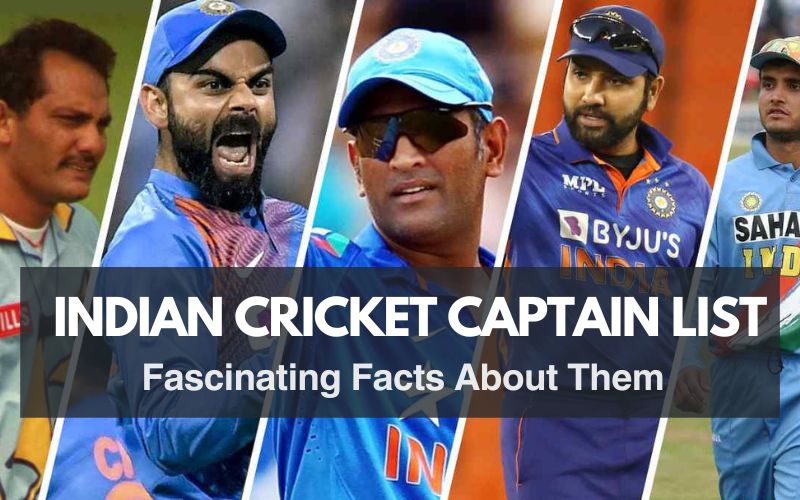 indian cricket captain list